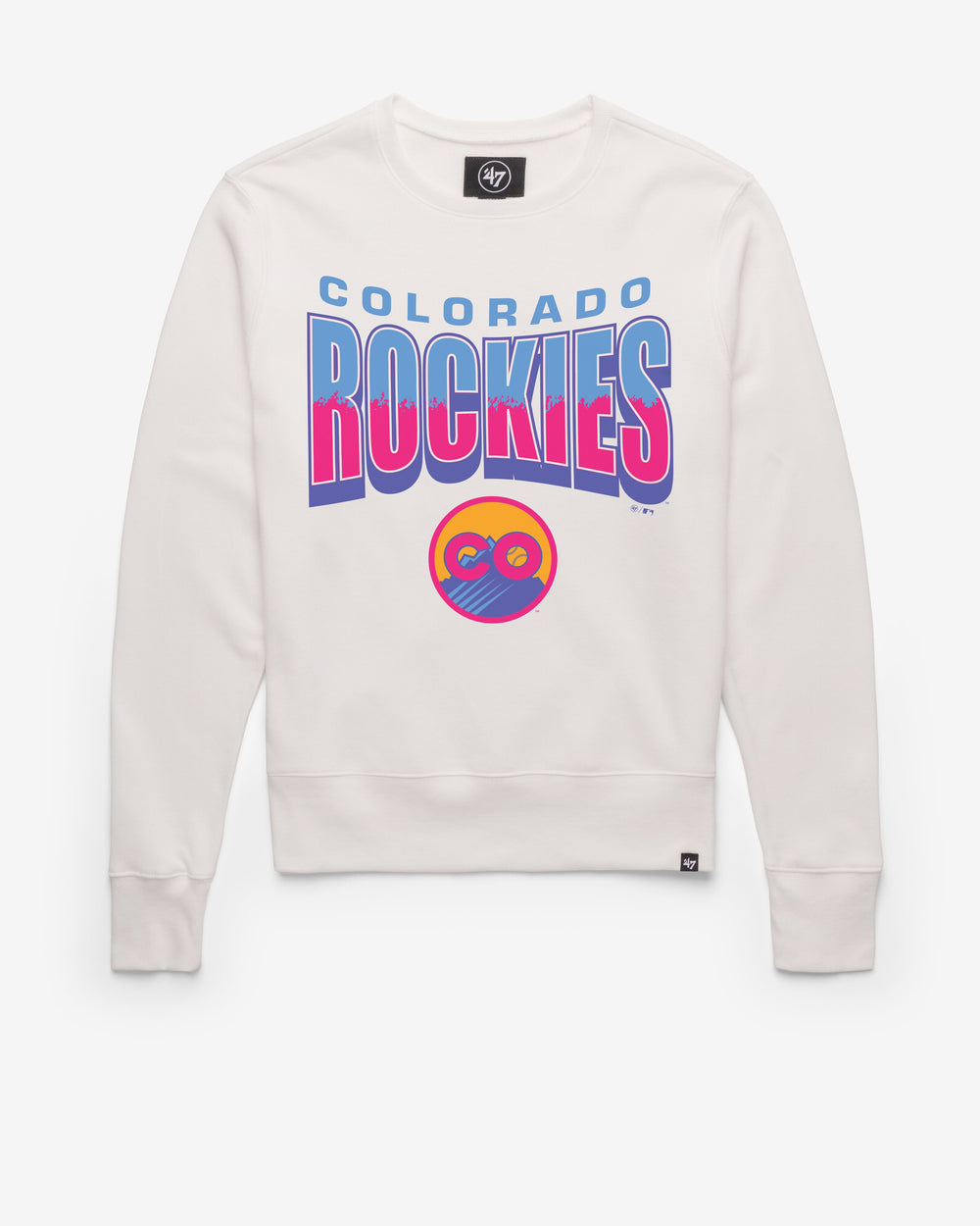 COLORADO ROCKIES CITY CONNECT BRUSH BY '47 HEADLINE CREW WHITE WASH