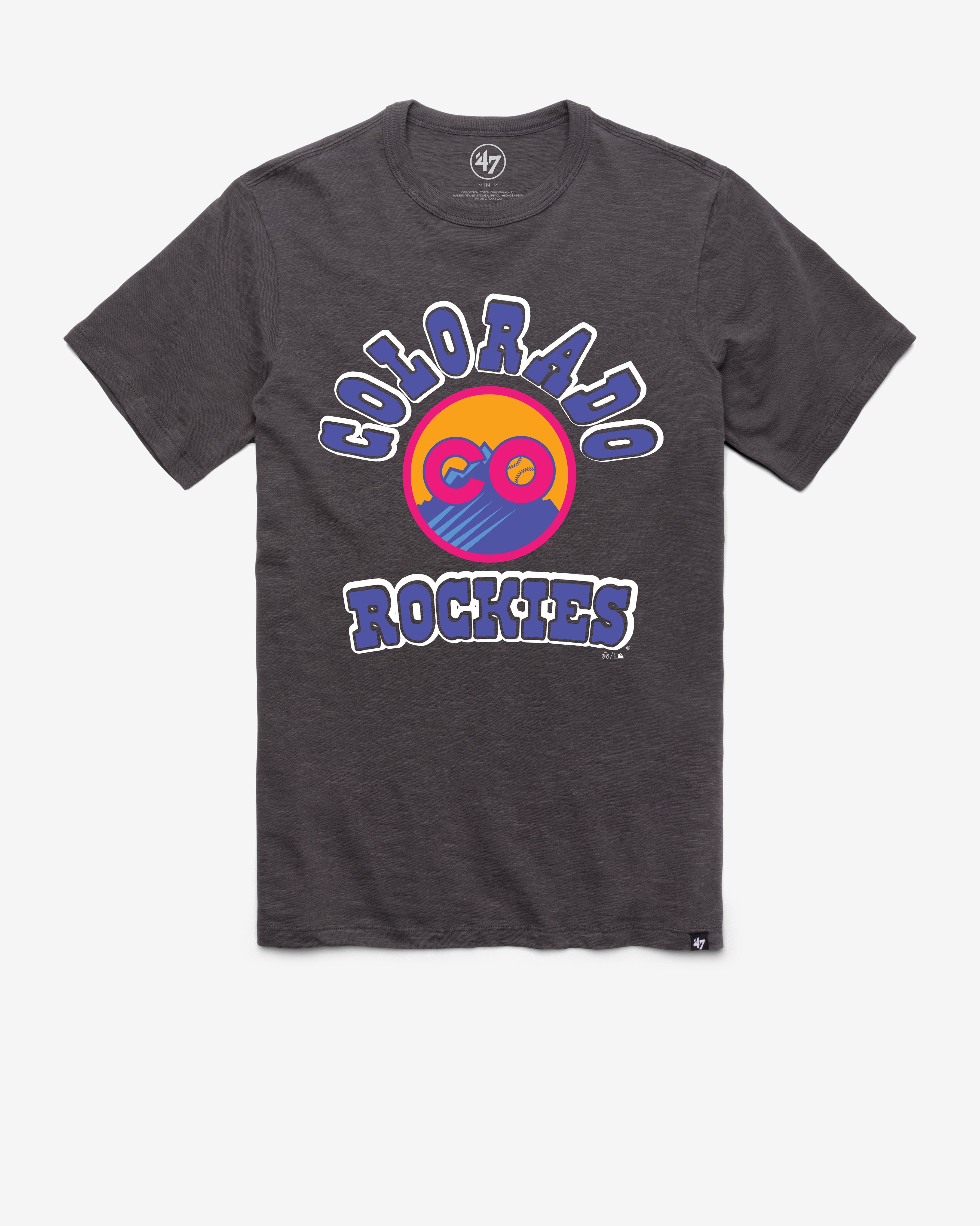 COLORADO ROCKIES CITY CONNECT COMEBACK '47 SCRUM TEE CHARCOAL