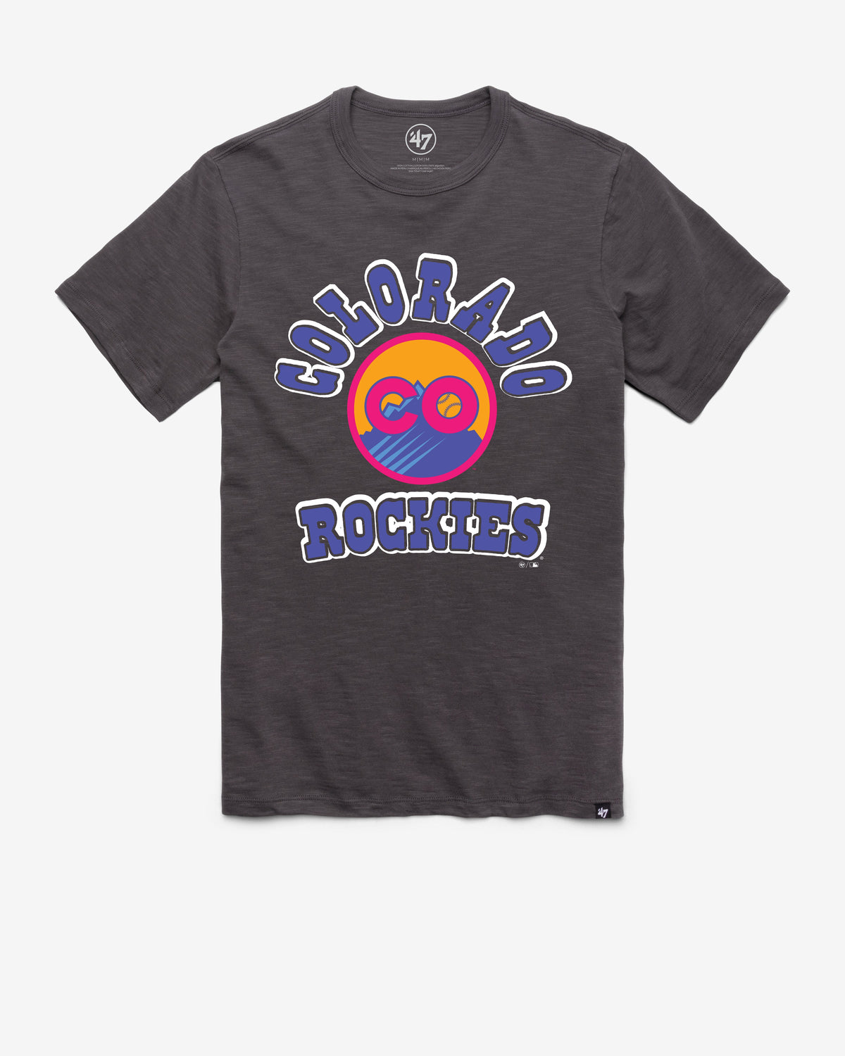 COLORADO ROCKIES CITY CONNECT COMEBACK '47 SCRUM TEE CHARCOAL