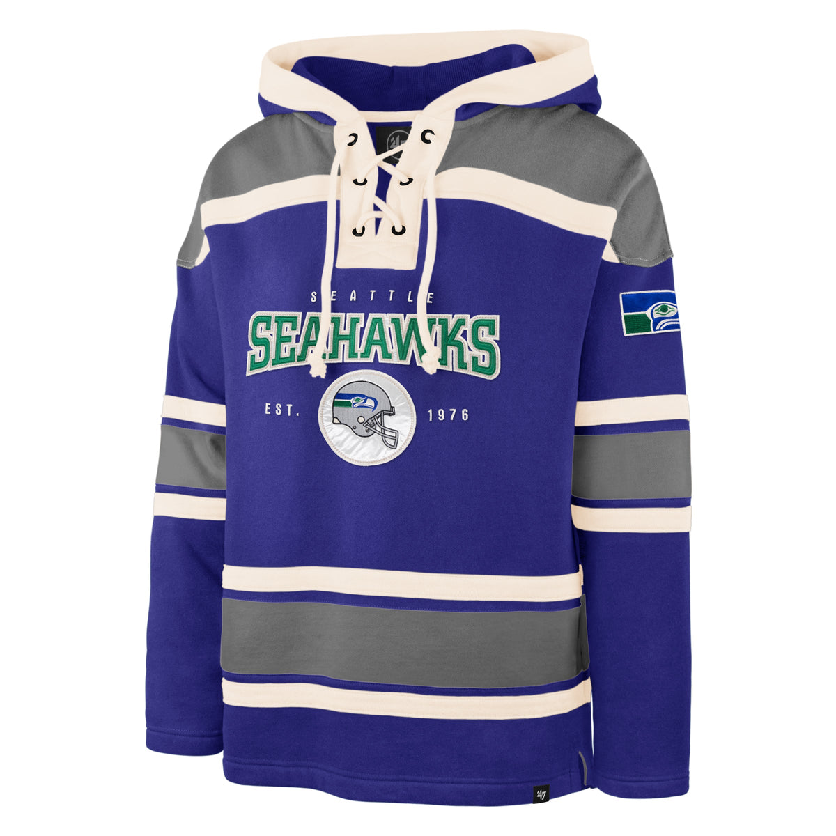 SEATTLE SEAHAWKS HISTORIC FIRST DOWN SUPERIOR '47 LACER ROYAL