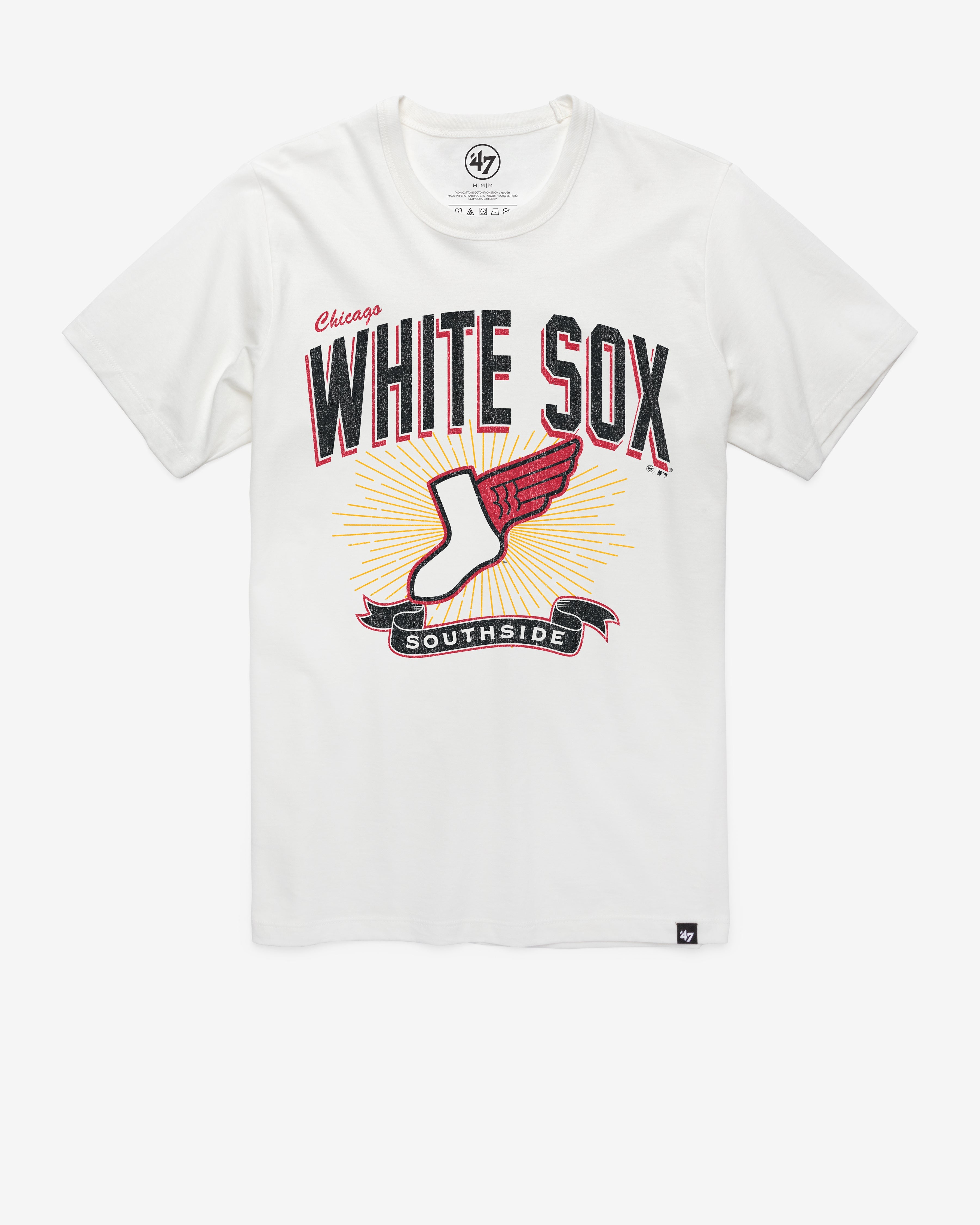 CHICAGO WHITE SOX CITY CONNECT PRIME PLAY '47 FRANKLIN TEE WHITE WASH