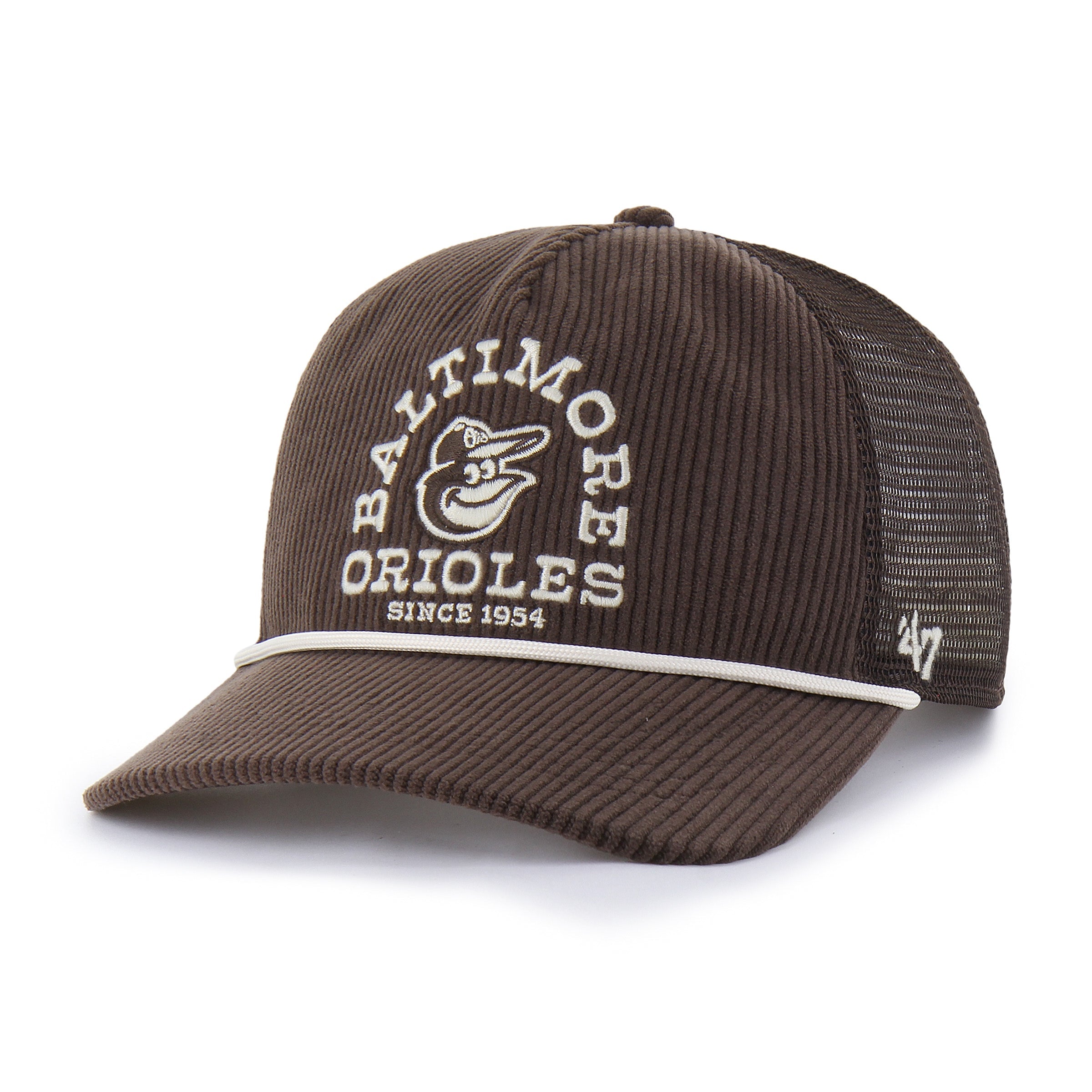 BALTIMORE ORIOLES RANCHURRO MESH '47 HITCH BROWN