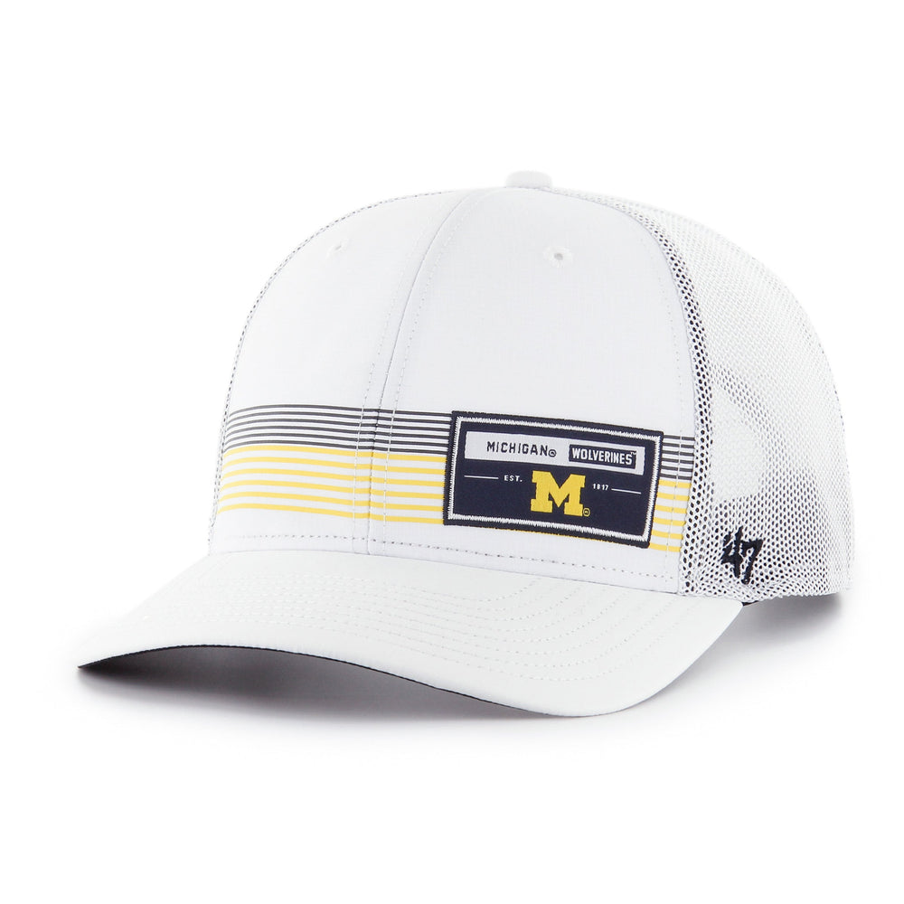 MICHIGAN WOLVERINES RANGEFINDER '47 TRUCKER WHITE
