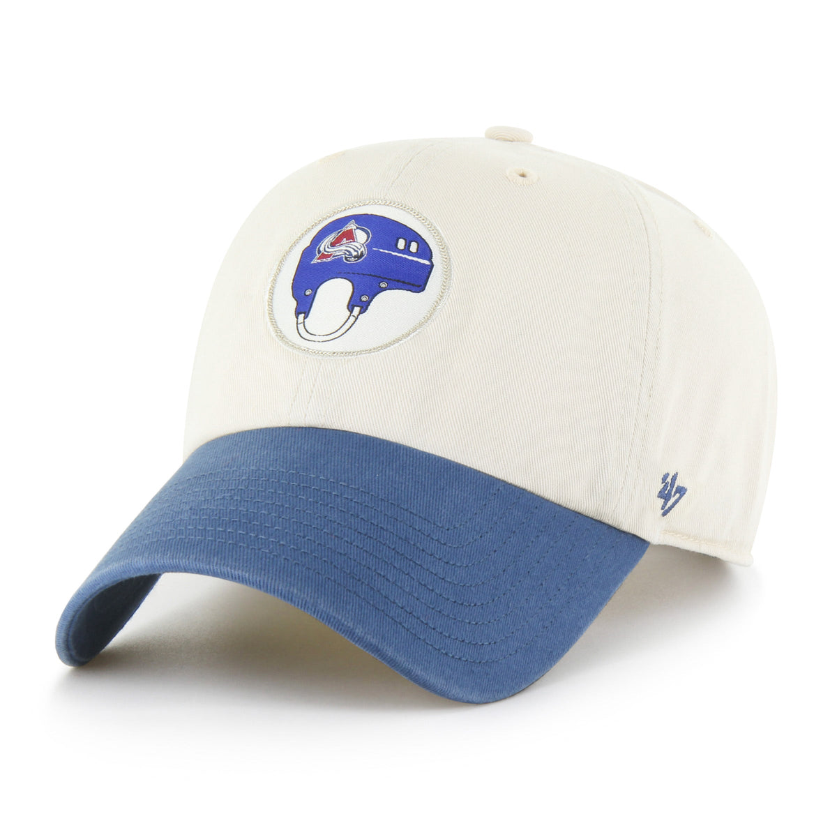 COLORADO AVALANCHE HARD HAT TWO TONE '47 CLEAN UP NATURAL