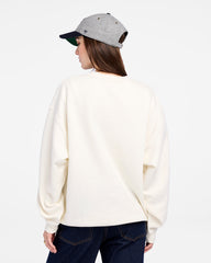 MICHIGAN WOLVERINES VINTAGE ARCH CLOUD '47 OVERSIZED CREW WOMENS SANDSTONE