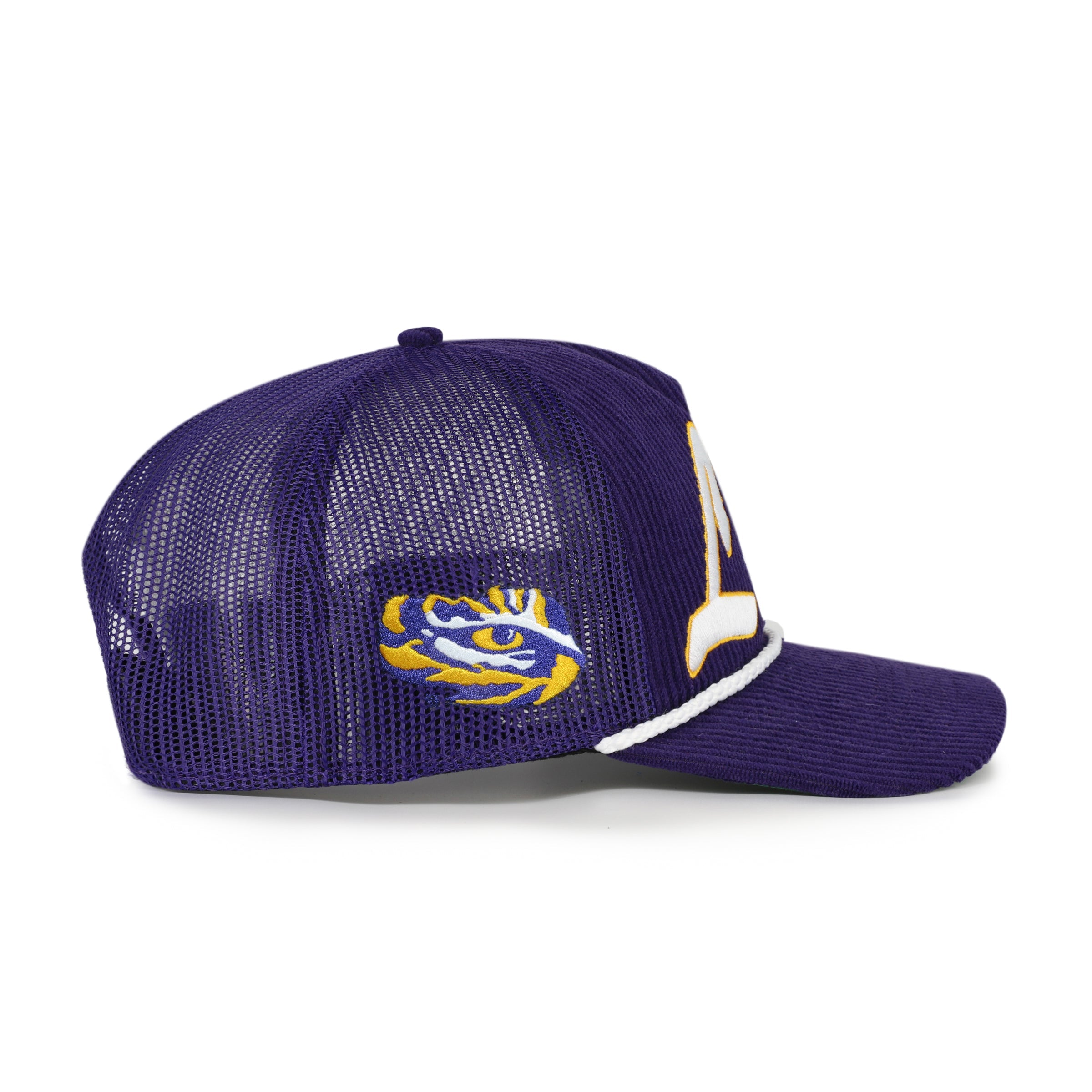 LOUISIANA STATE TIGERS LSU DOUBLE HEADER MESH '47 HITCH RF RELAXED FIT PURPLE