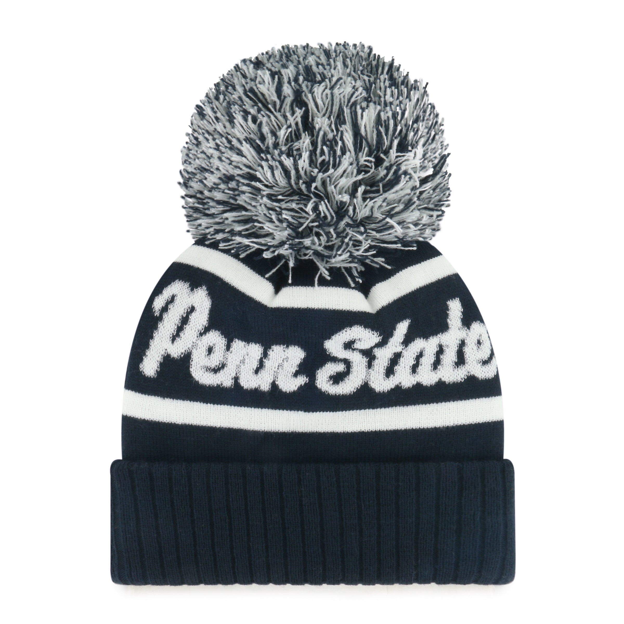 PENN STATE NITTANY LIONS SPIRITED '47 CUFF KNIT WOMENS NAVY