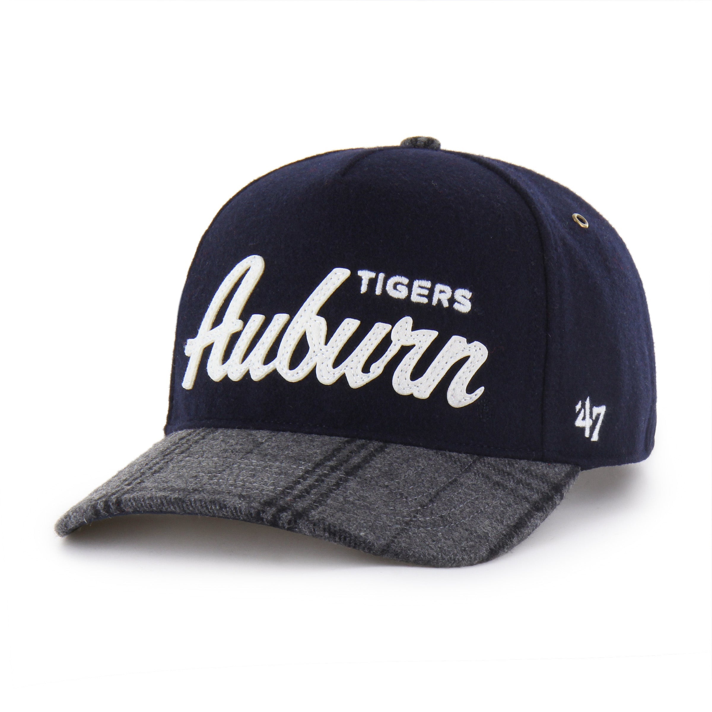 AUBURN TIGERS WINDOWPANE PLAID '47 HITCH RF RELAXED FIT NAVY