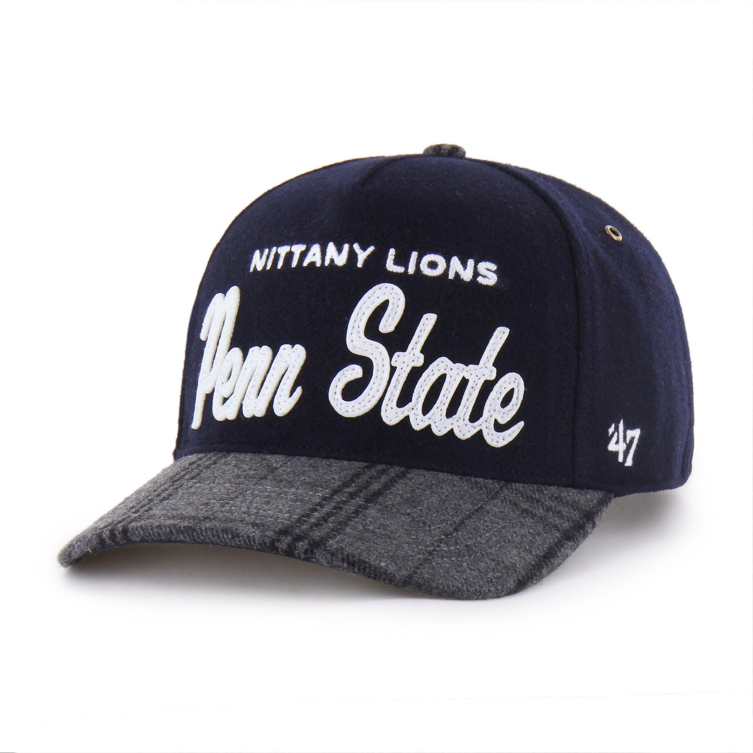 PENN STATE NITTANY LIONS WINDOWPANE PLAID '47 HITCH RF RELAXED FIT NAVY