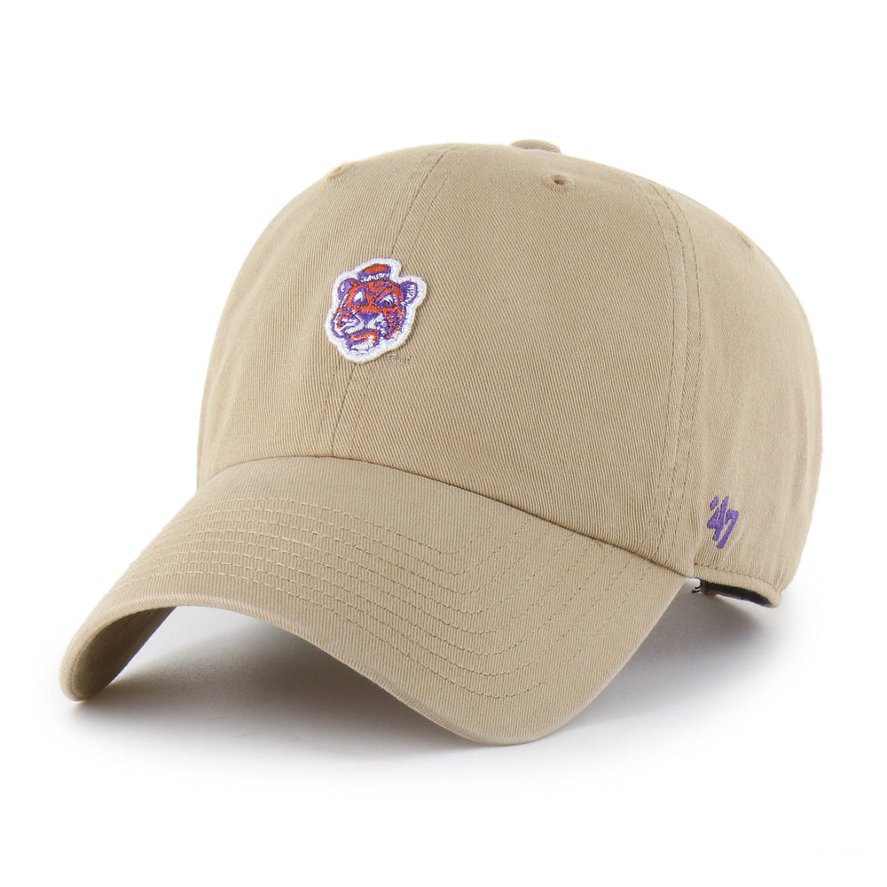 CLEMSON TIGERS VINTAGE MICRO PATCH '47 CLEAN UP KHAKI