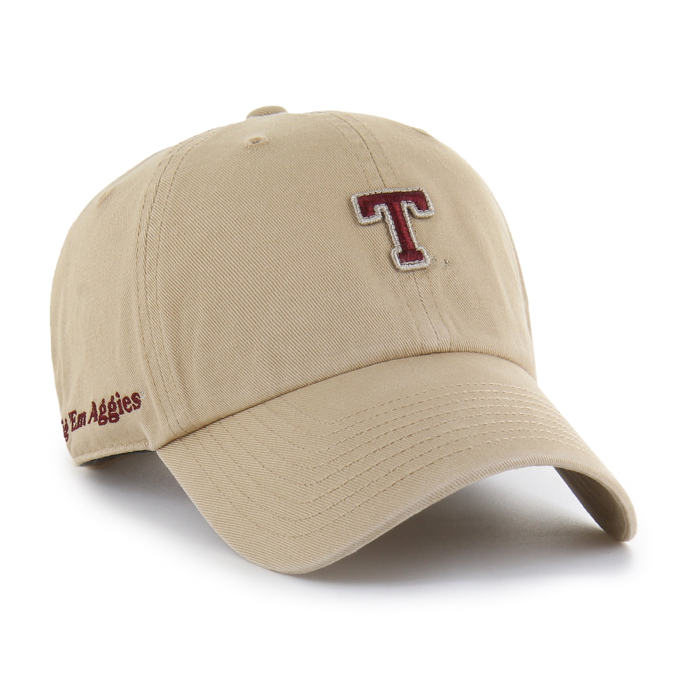 TEXAS A&M AGGIES VINTAGE MICRO PATCH '47 CLEAN UP KHAKI