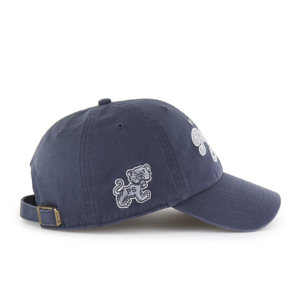 PENN STATE NITTANY LIONS VINTAGE VARSITY HOUSE '47 CLEAN UP VINTAGE NAVY