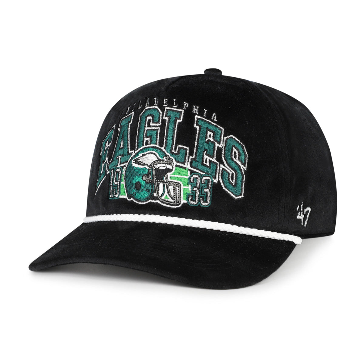 PHILADELPHIA EAGLES GO BIG '47 HITCH RF RELAXED FIT WOMENS BLACK