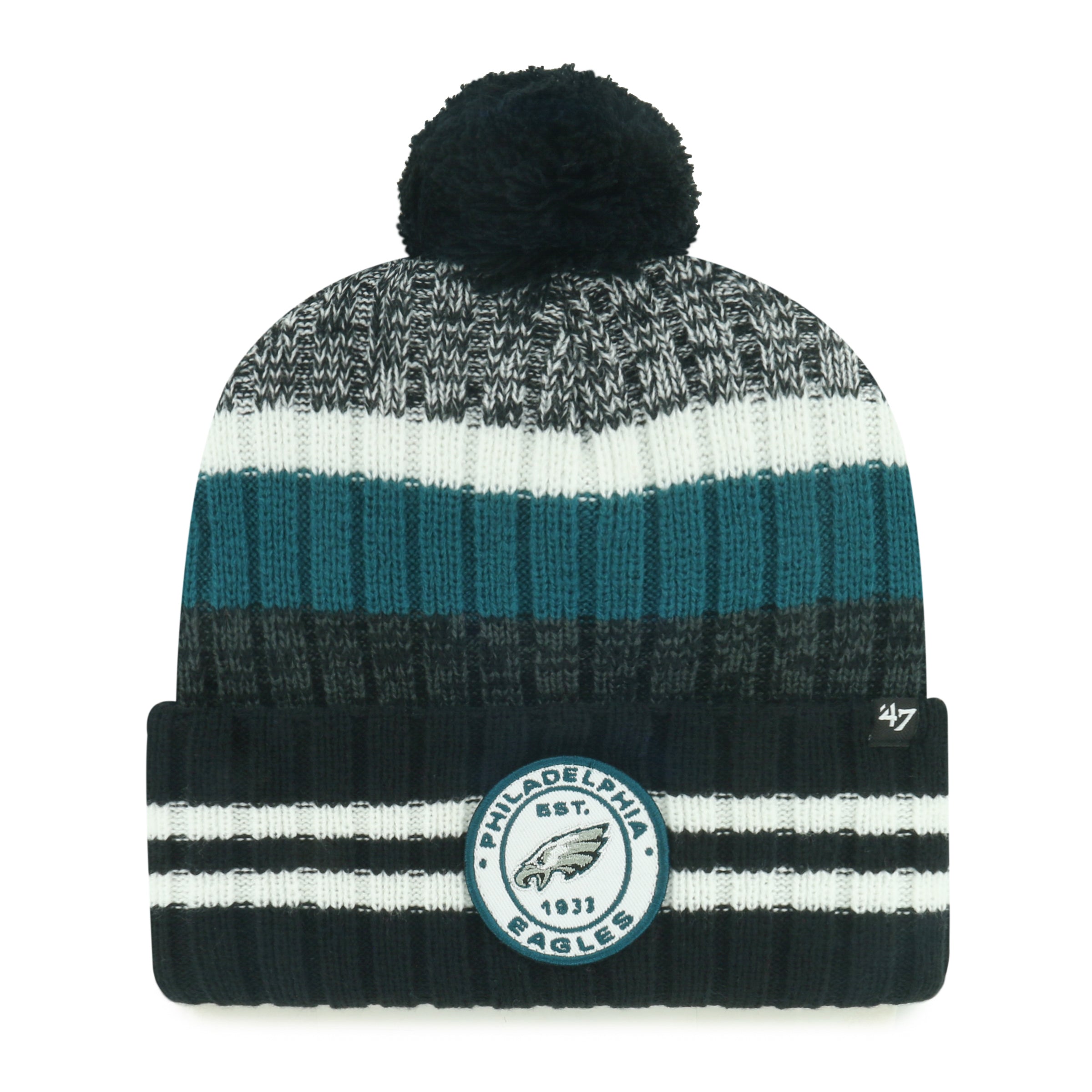 PHILADELPHIA EAGLES QUIVER '47 CUFF KNIT BLACK