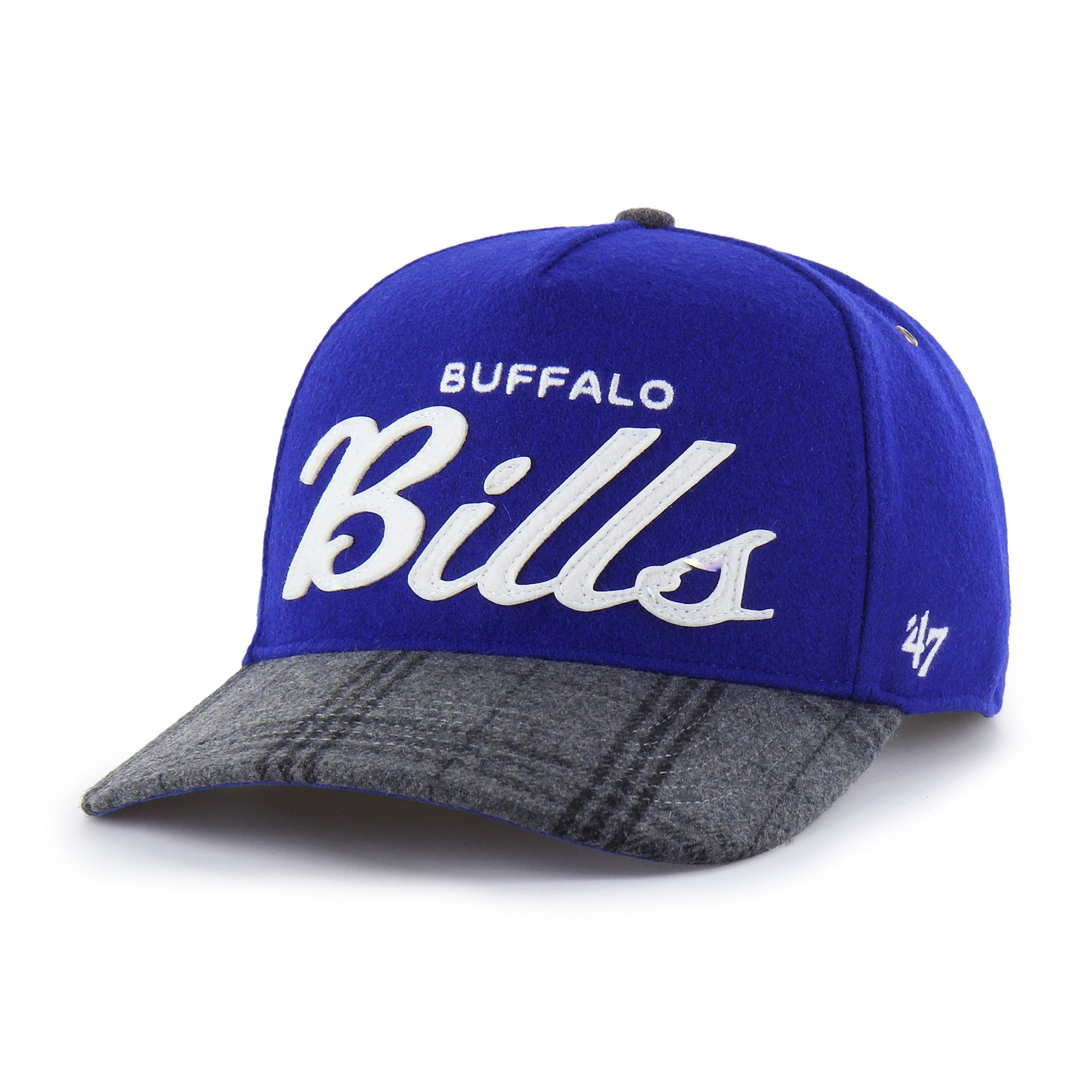 BUFFALO BILLS WINDOWPANE PLAID '47 HITCH RF RELAXED FIT ROYAL
