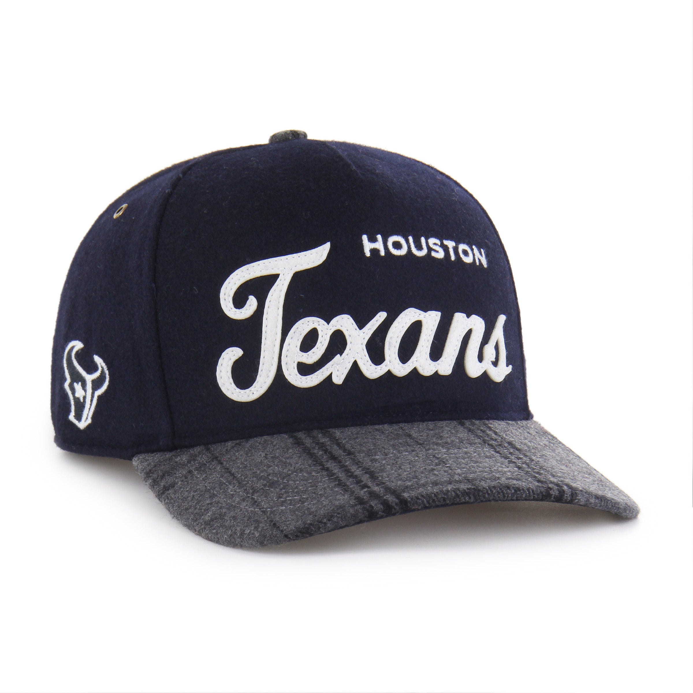 HOUSTON TEXANS WINDOWPANE PLAID '47 HITCH RF RELAXED FIT NAVY