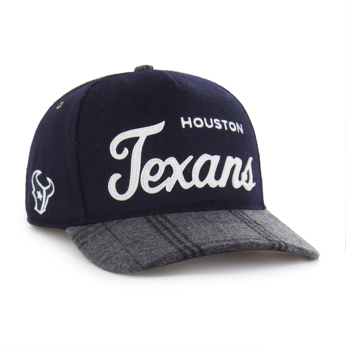HOUSTON TEXANS WINDOWPANE PLAID '47 HITCH RF RELAXED FIT NAVY