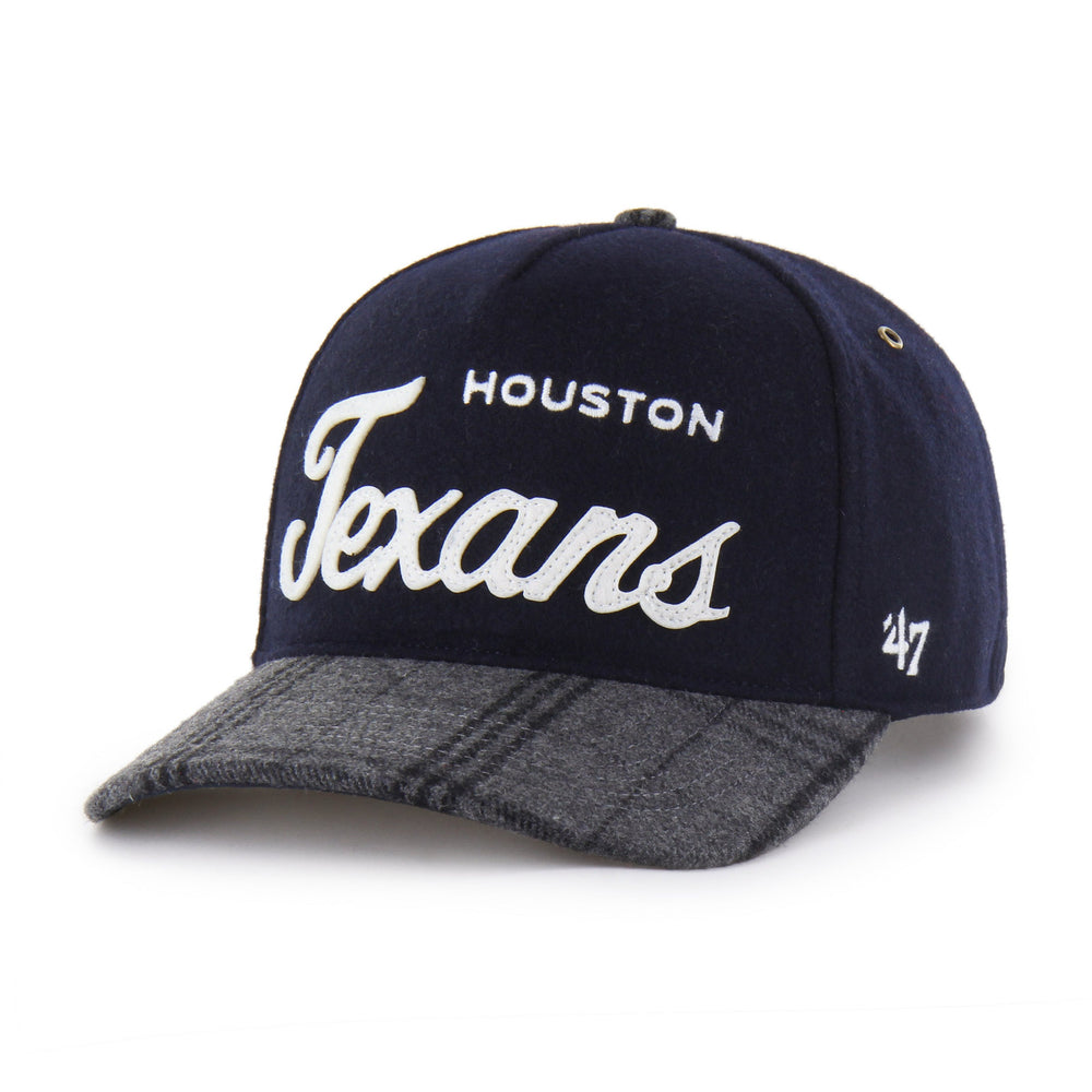 HOUSTON TEXANS WINDOWPANE PLAID '47 HITCH RF RELAXED FIT NAVY