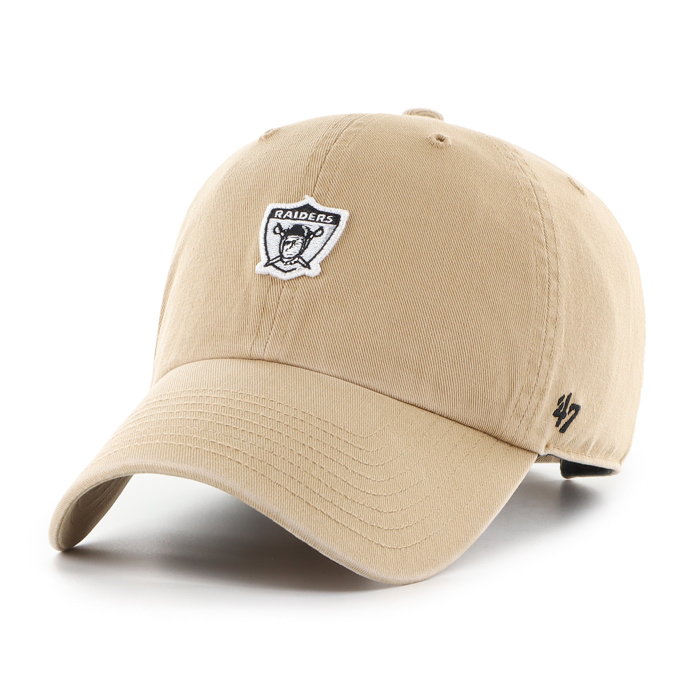 LAS VEGAS RAIDERS HISTORIC MICRO PATCH '47 CLEAN UP KHAKI