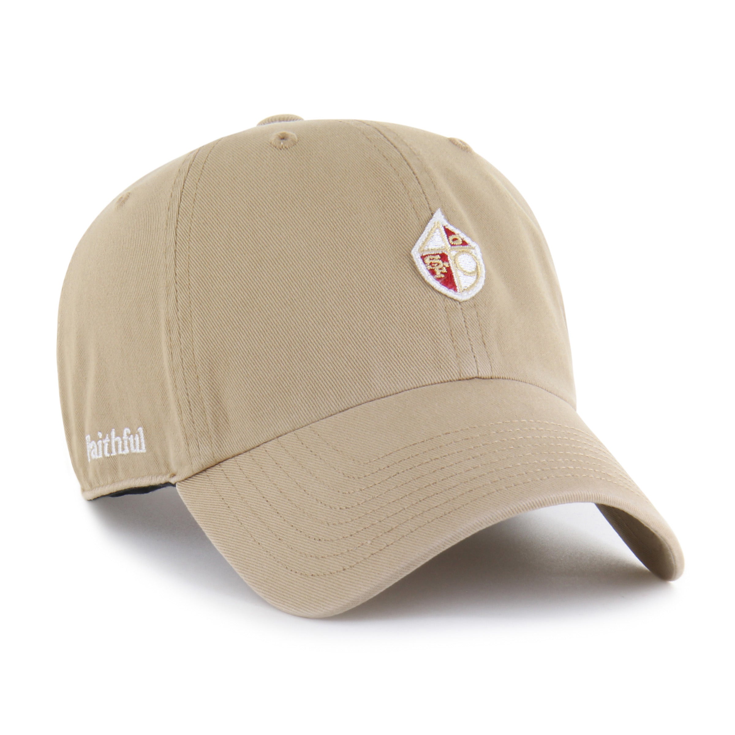SAN FRANCISCO 49ERS HISTORIC MICRO PATCH '47 CLEAN UP KHAKI