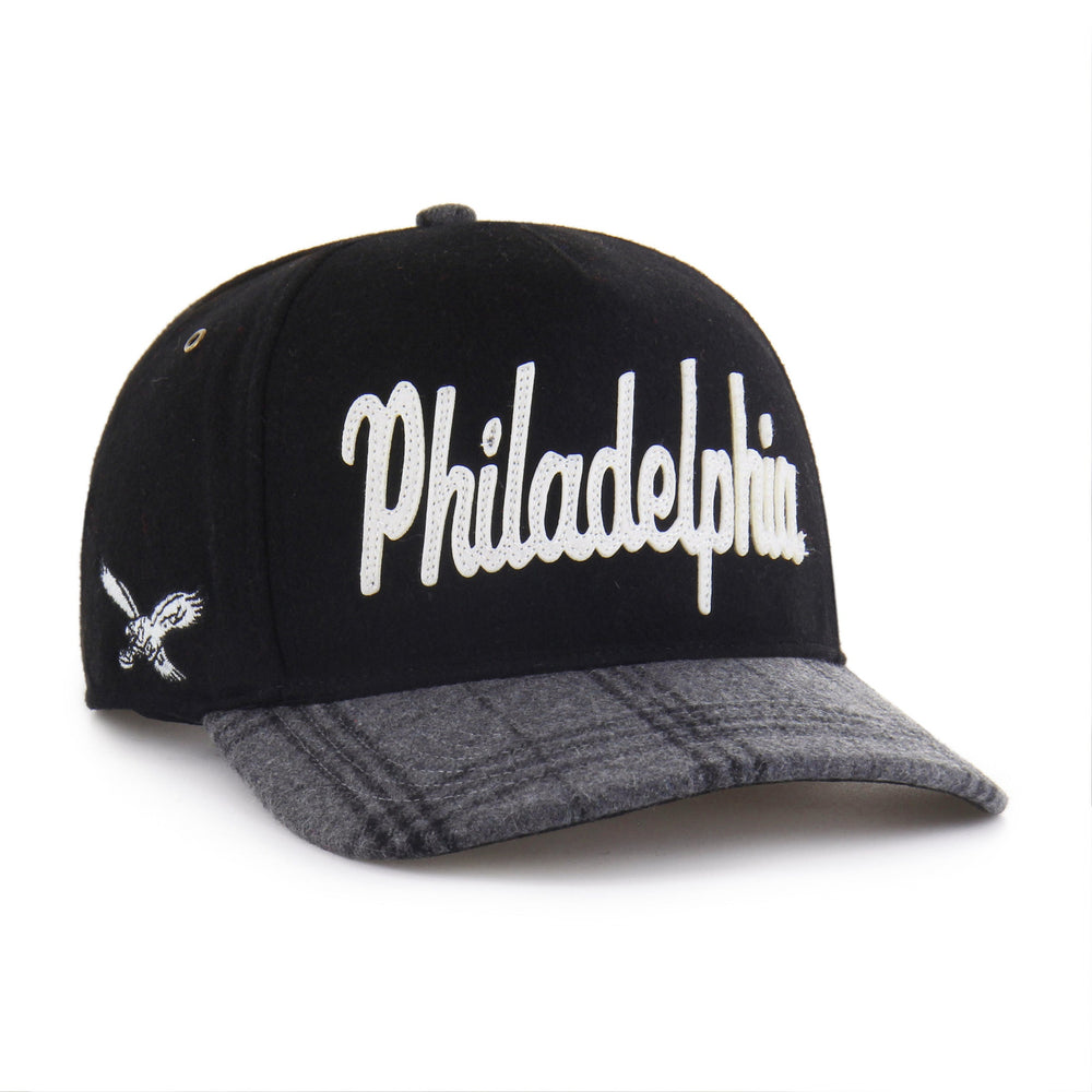 PHILADELPHIA EAGLES HISTORIC WINDOWPANE PLAID '47 HITCH RF RELAXED FIT BLACK