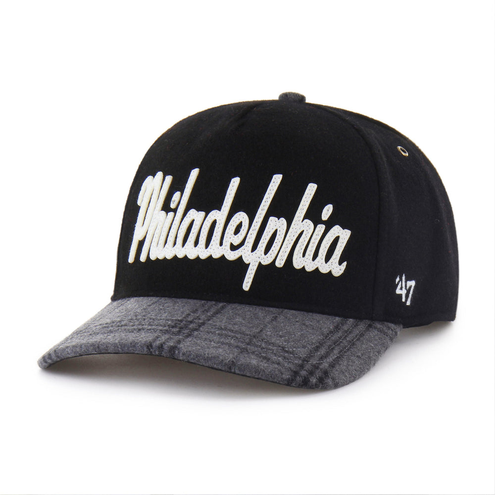 PHILADELPHIA EAGLES HISTORIC WINDOWPANE PLAID '47 HITCH RF RELAXED FIT BLACK