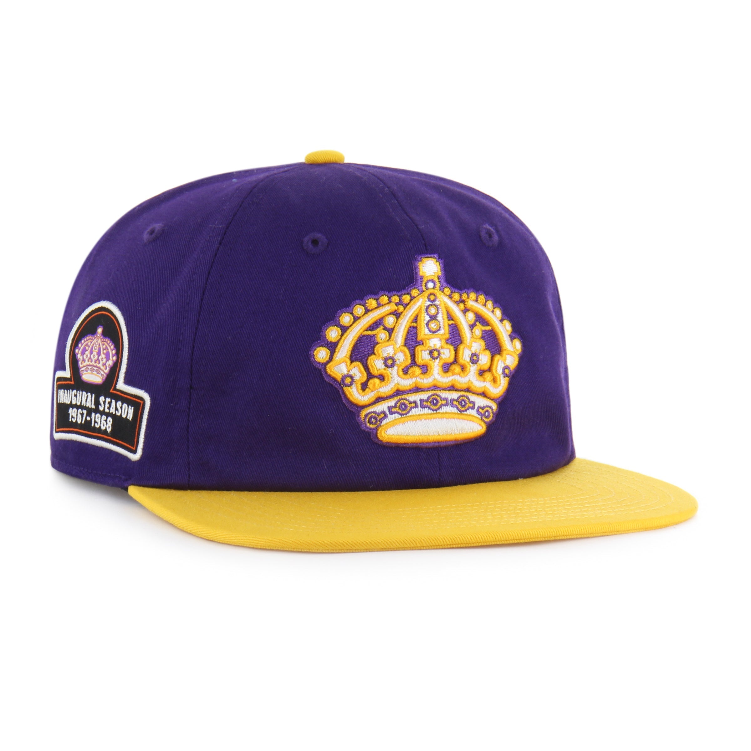 OLD TIME HOCKEY LOS ANGELES KINGS VINTAGE DEBUT '47 CAPTAIN RL RELAXED FIT PURPLE