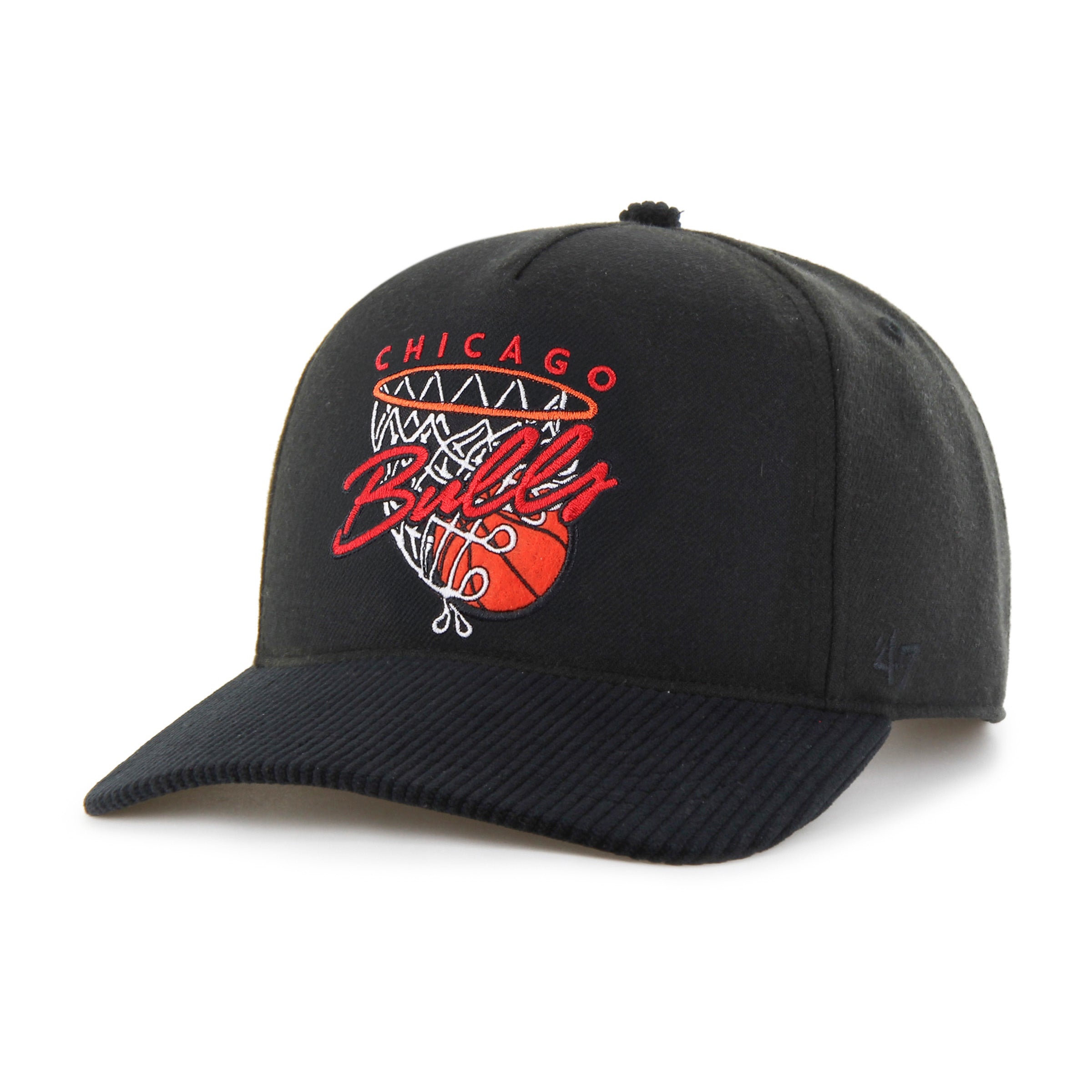 CHICAGO BULLS HOOPS CORD '47 HITCH RF RELAXED FIT BLACK