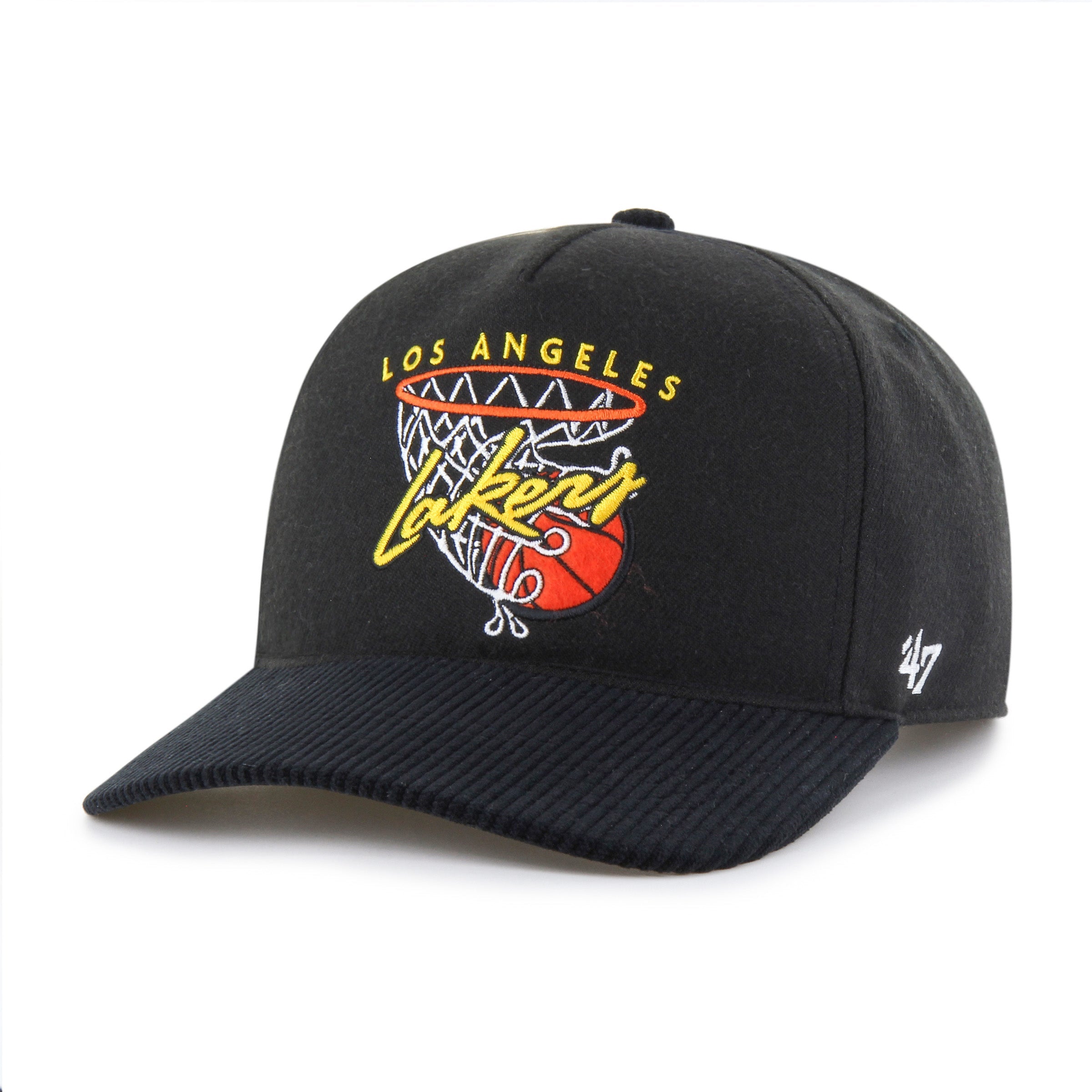 LOS ANGELES LAKERS HOOPS CORD '47 HITCH RF RELAXED FIT BLACK