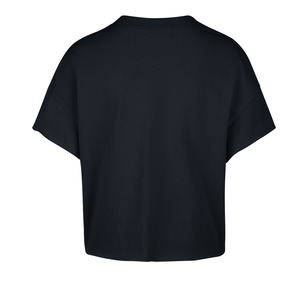 MICHIGAN WOLVERINES ELATION '47 OVERSIZED NOTCH NECK TEE WOMENS NAVY