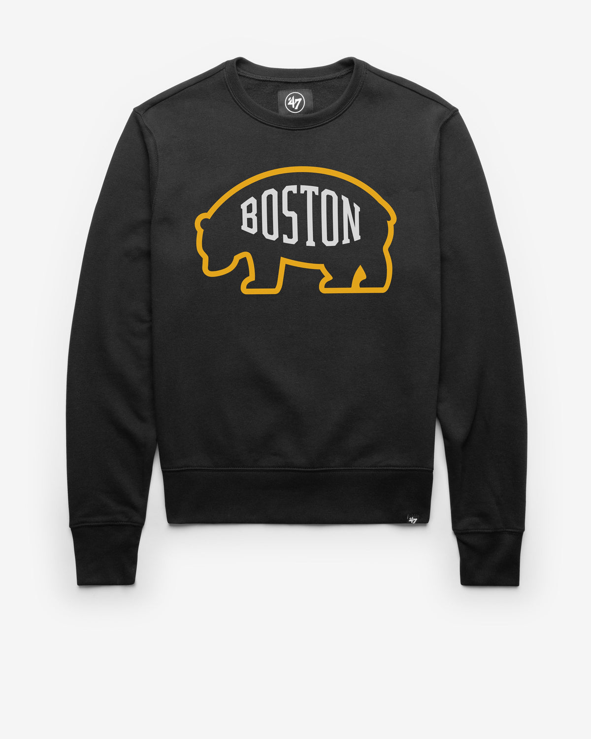 BOSTON BRUINS IMPRINT '47 HEADLINE CREW JET BLACK
