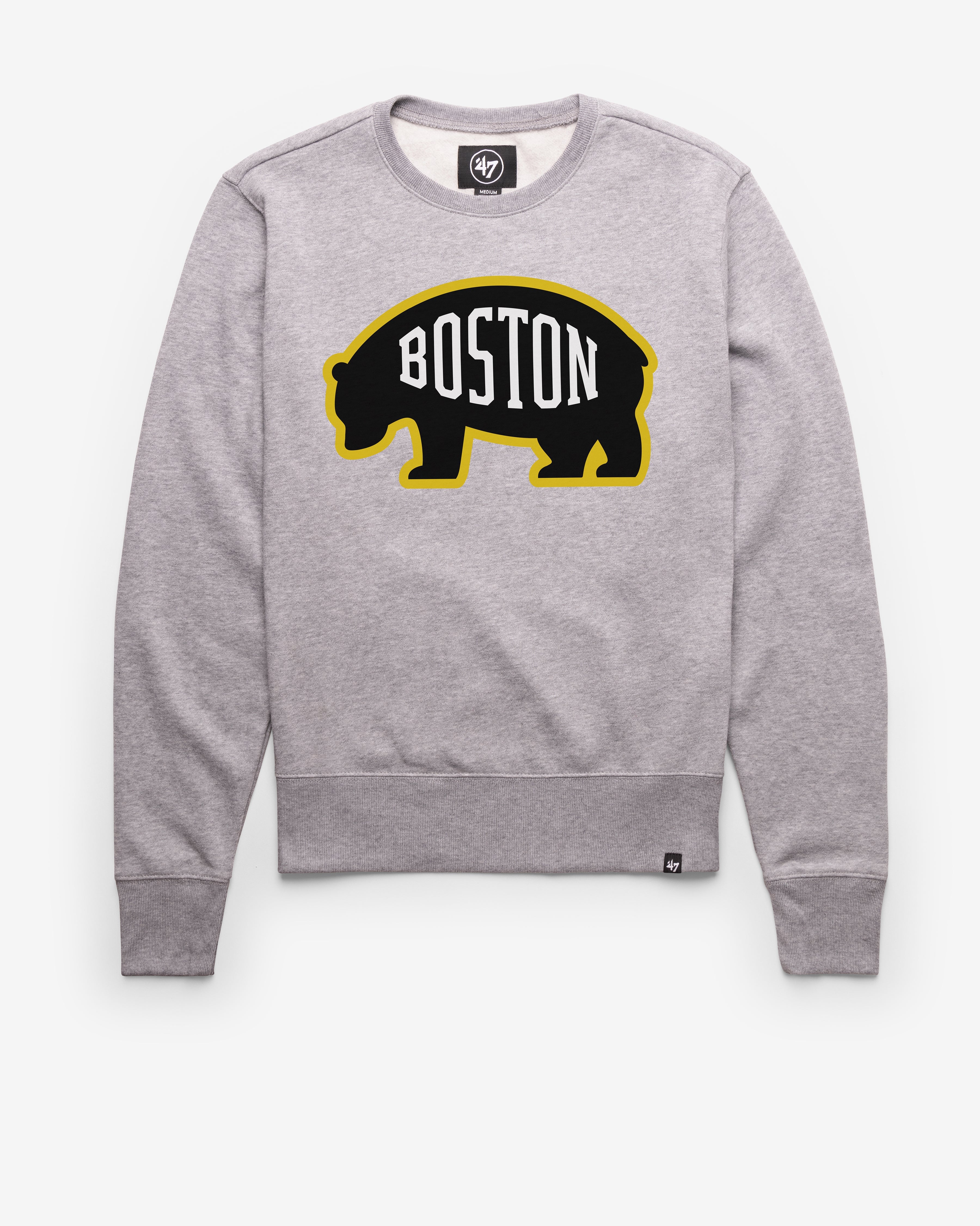 BOSTON BRUINS IMPRINT '47 HEADLINE CREW SLATE GREY