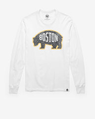 BOSTON BRUINS PREMIER '47 FRANKLIN LONG SLEEVE TEE WHITE WASH