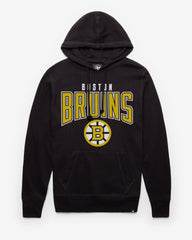 BOSTON BRUINS TEAM ELEMENTS ARCH '47 HEADLINE HOOD JET BLACK