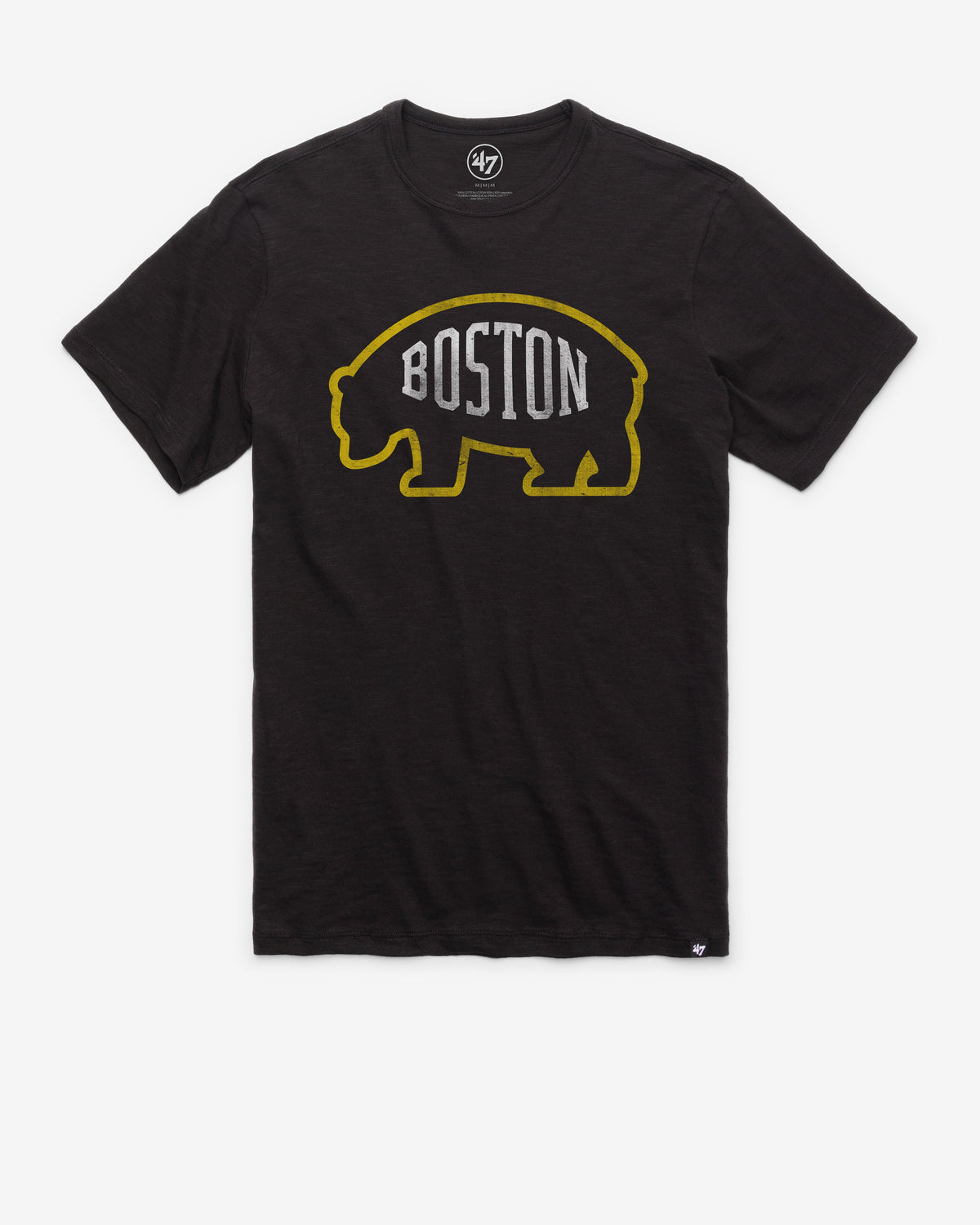 BOSTON BRUINS GRIT VINTAGE '47 SCRUM TEE JET BLACK
