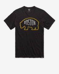 BOSTON BRUINS GRIT VINTAGE '47 SCRUM TEE JET BLACK
