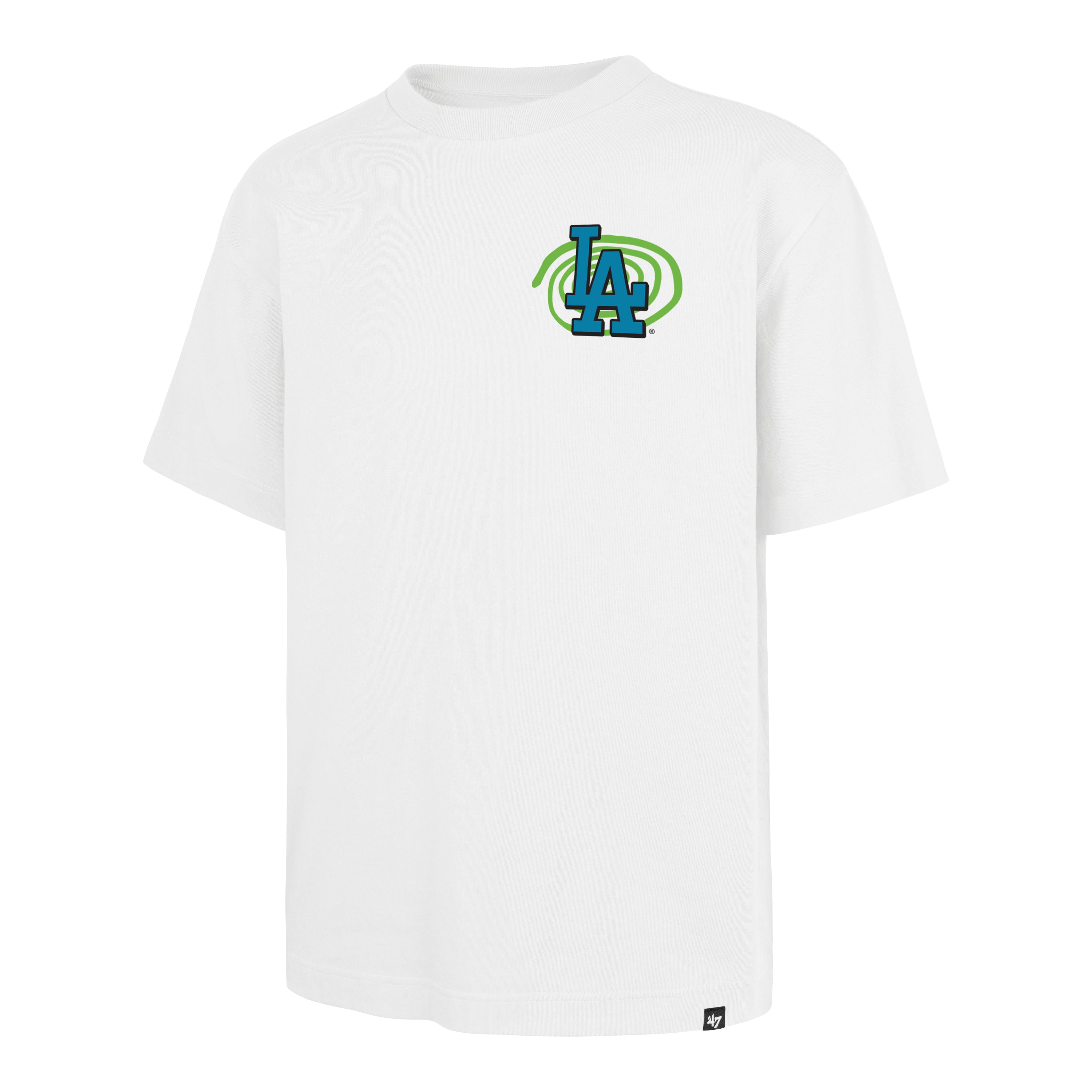 LOS ANGELES DODGERS PSYCHEDELICA '47 FOUNDATION TEE WHITE