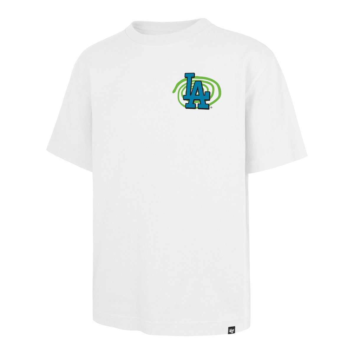 LOS ANGELES DODGERS PSYCHEDELICA '47 FOUNDATION TEE WHITE
