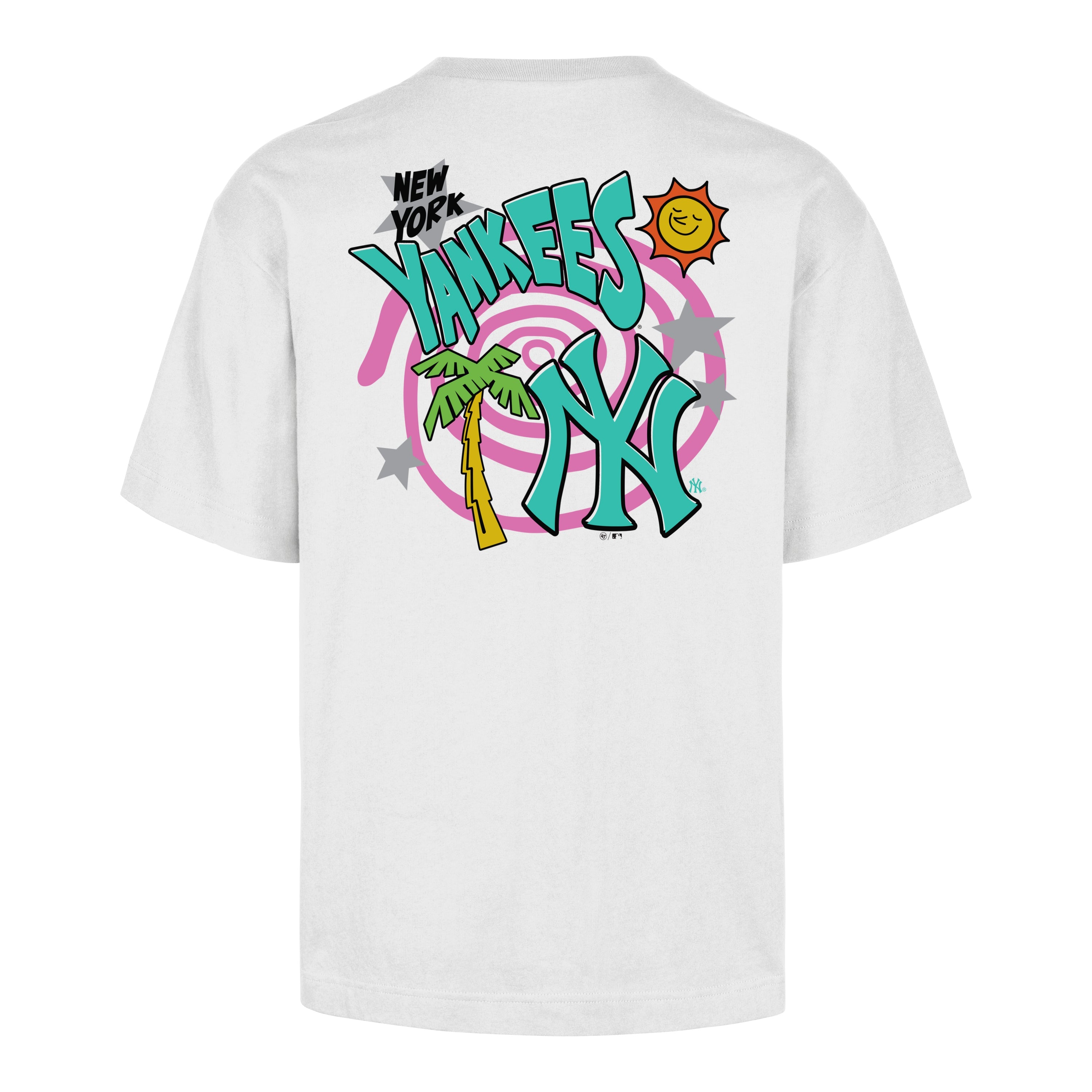 NEW YORK YANKEES PSYCHEDELICA '47 FOUNDATION TEE WHITE