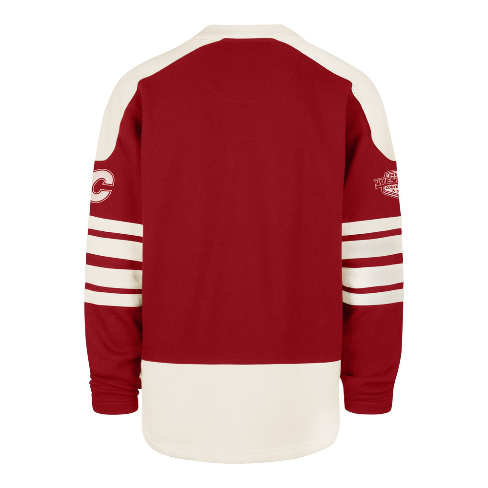 CALGARY FLAMES SWEEP CHECK '47 ETERNAL LACER RED