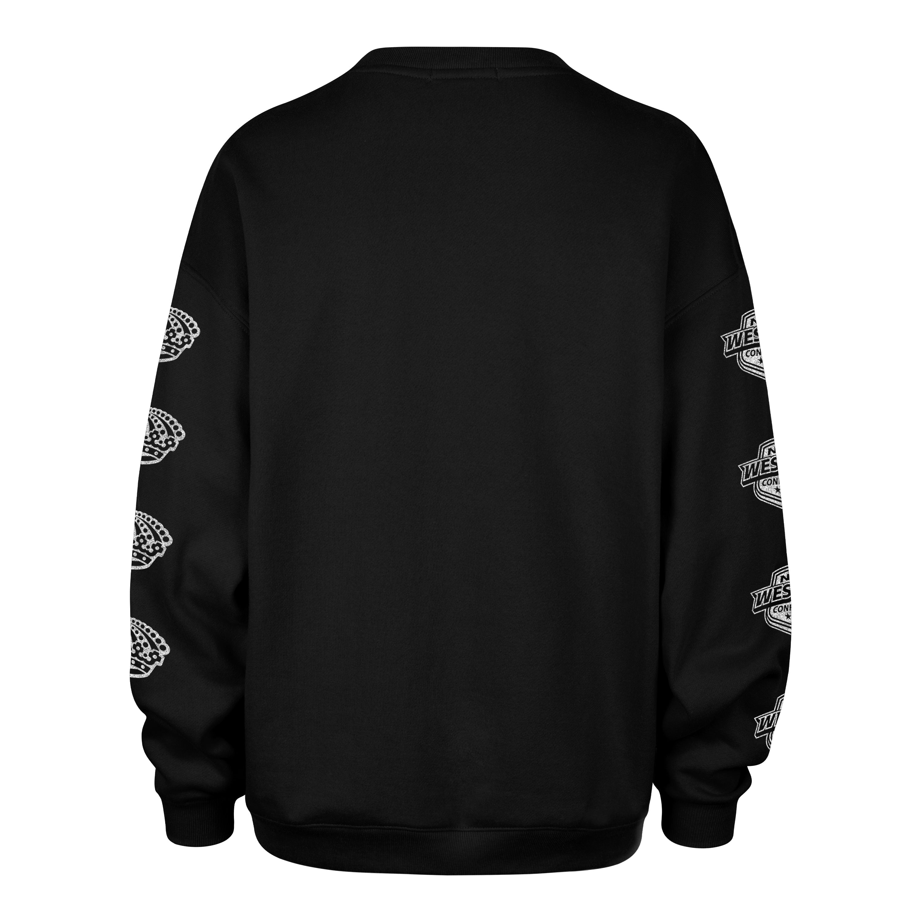 LOS ANGELES KINGS GO BIG '47 OVERSIZED CREW WOMENS JET BLACK