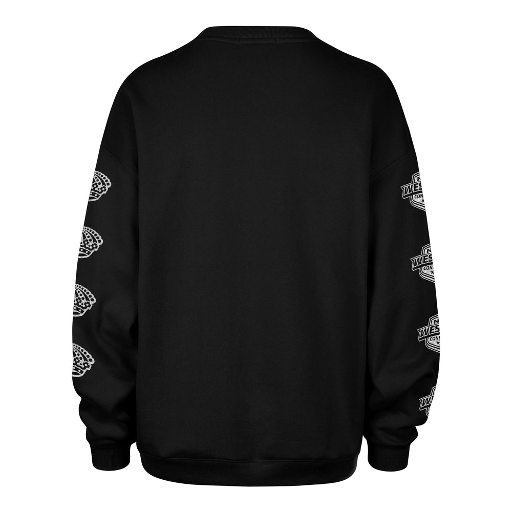 LOS ANGELES KINGS GO BIG '47 OVERSIZED CREW WOMENS JET BLACK