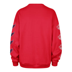 WASHINGTON CAPITALS GO BIG '47 OVERSIZED CREW WOMENS RED