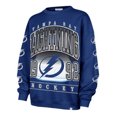 TAMPA BAY LIGHTNING GO BIG '47 OVERSIZED CREW WOMENS ROYAL