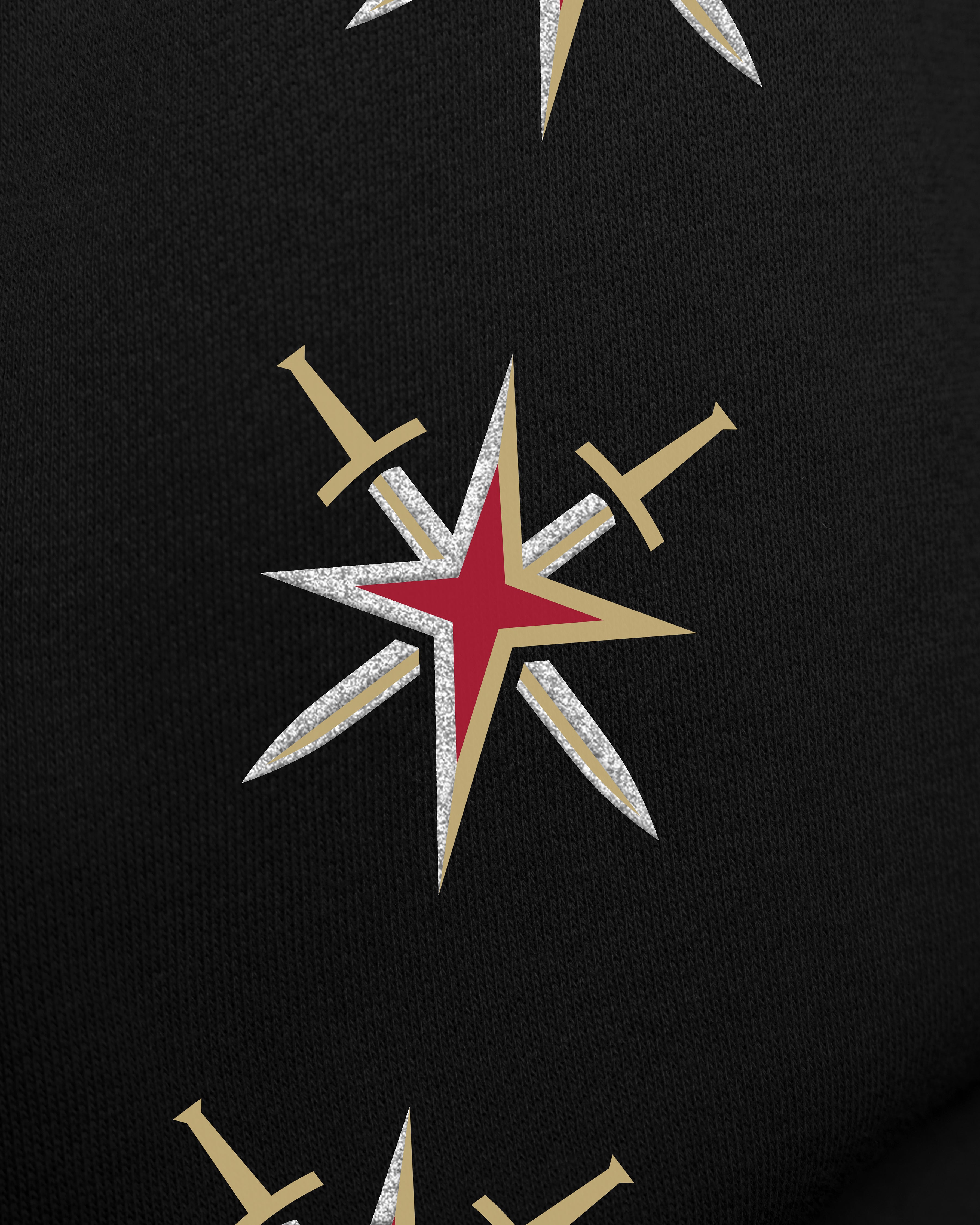 VEGAS GOLDEN KNIGHTS GO BIG '47 OVERSIZED CREW WOMENS JET BLACK