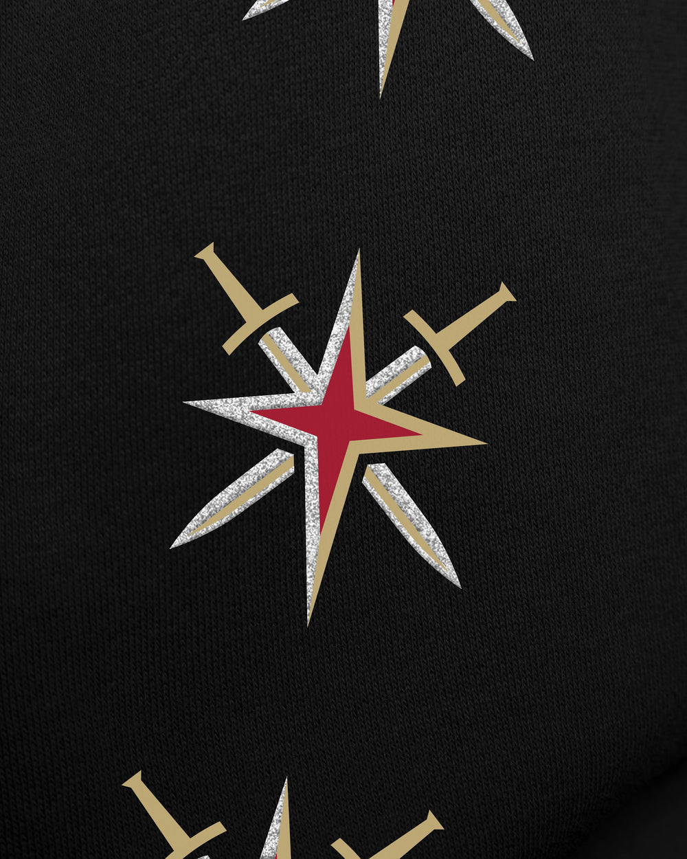 VEGAS GOLDEN KNIGHTS GO BIG '47 OVERSIZED CREW WOMENS JET BLACK