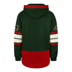 OLD TIME HOCKEY MINNESOTA WILD VINTAGE PUCK DROP DUAL '47 HERITAGE LACER DARK GREEN