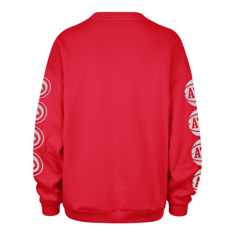ATLANTA HAWKS GO BIG '47 OVERSIZED CREW WOMENS RED