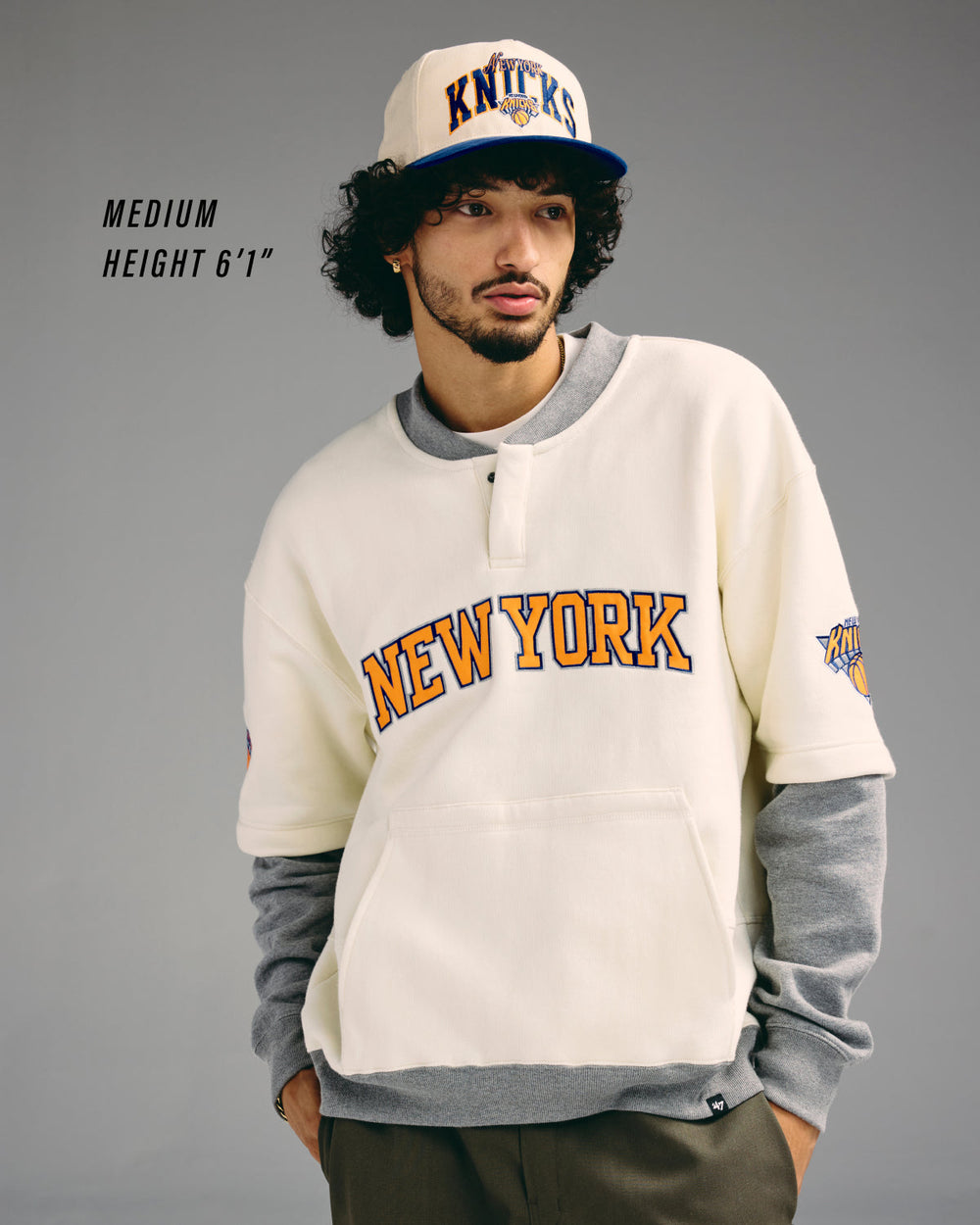 BOSTON CELTICS TRIFECTA '47 DOUBLE LAYERED SNAP CREW CREAM