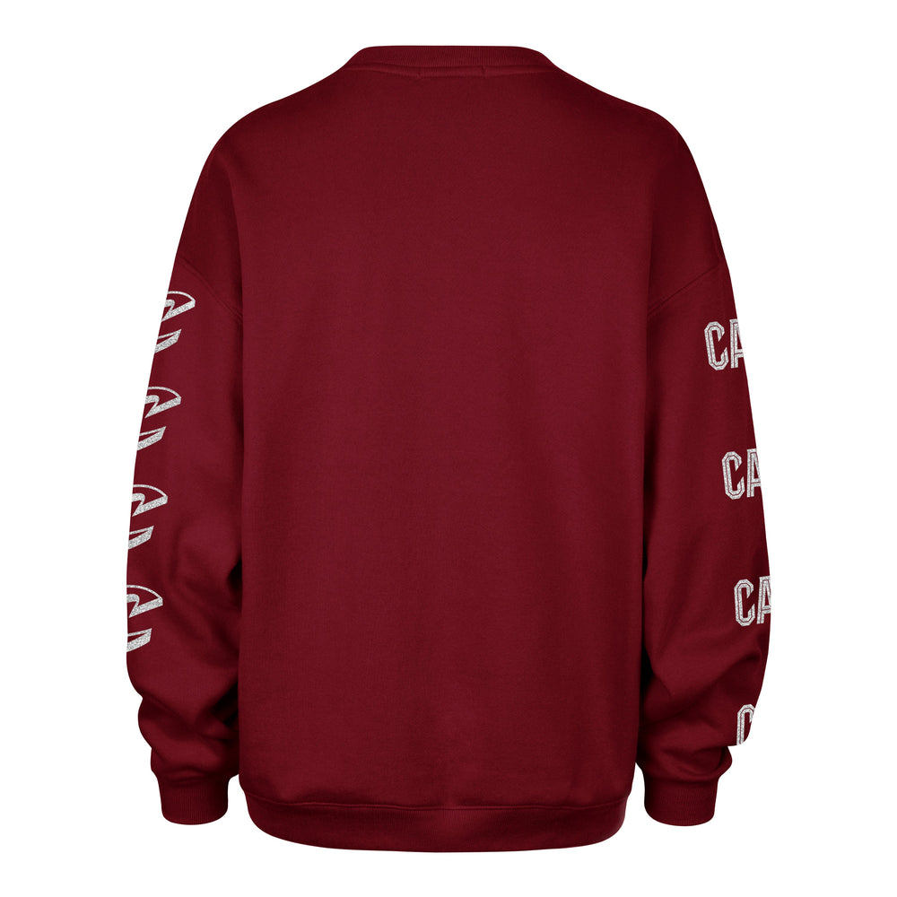 CLEVELAND CAVALIERS GO BIG '47 OVERSIZED CREW WOMENS CARDINAL